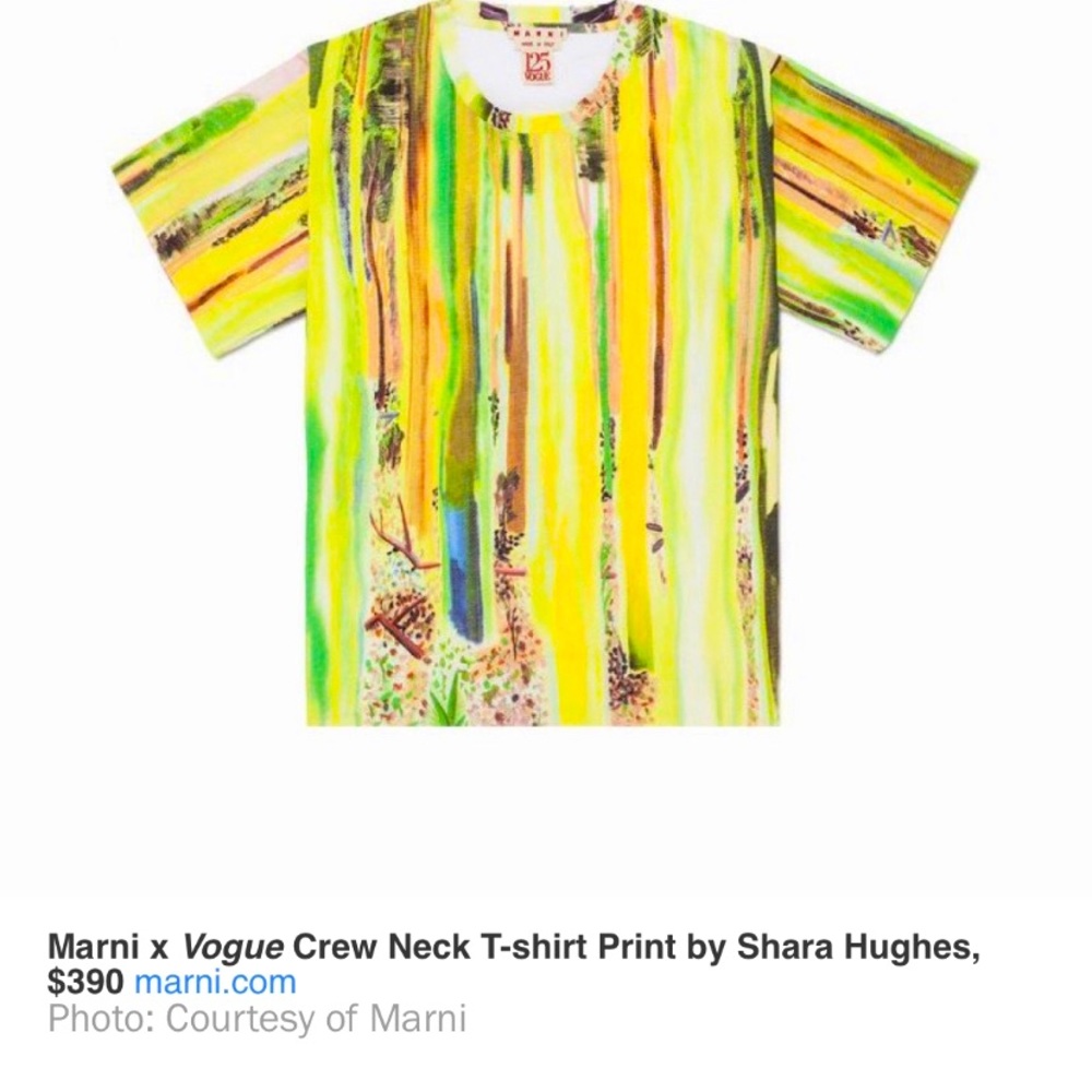 Marni x vogue crew neck t shirt